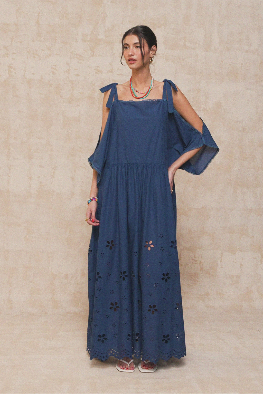 karavan clothing fashion krvn spring summer 26 nai collection antigone dress blue