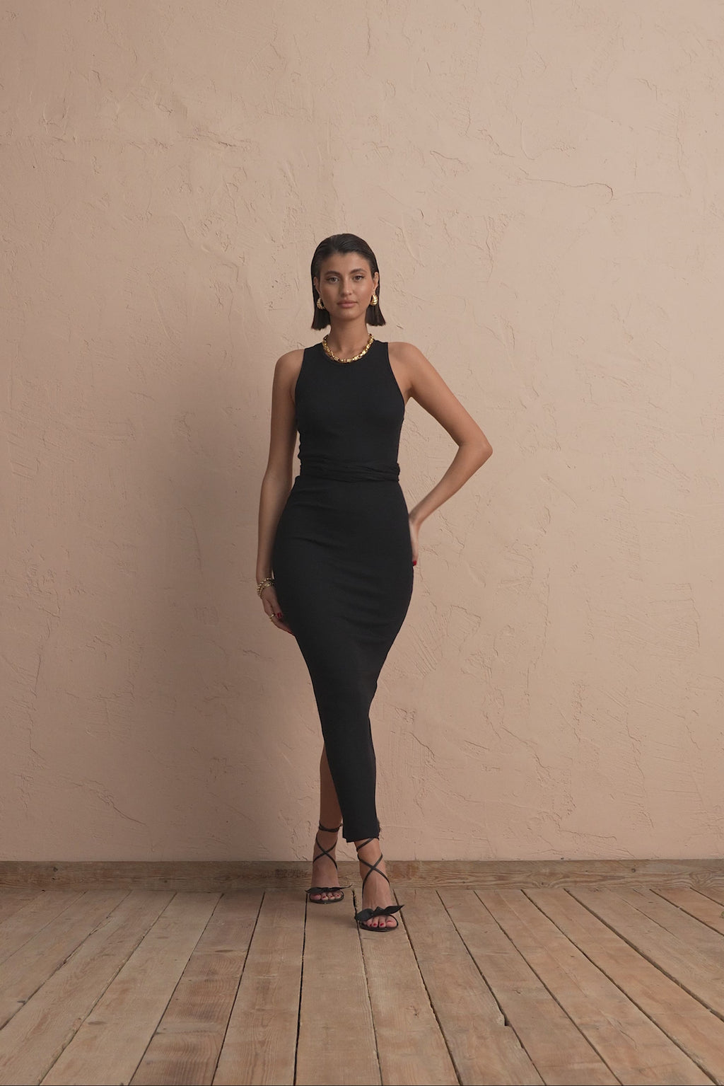 karavan clothing fashion spring summer 25 krvn martha dress black