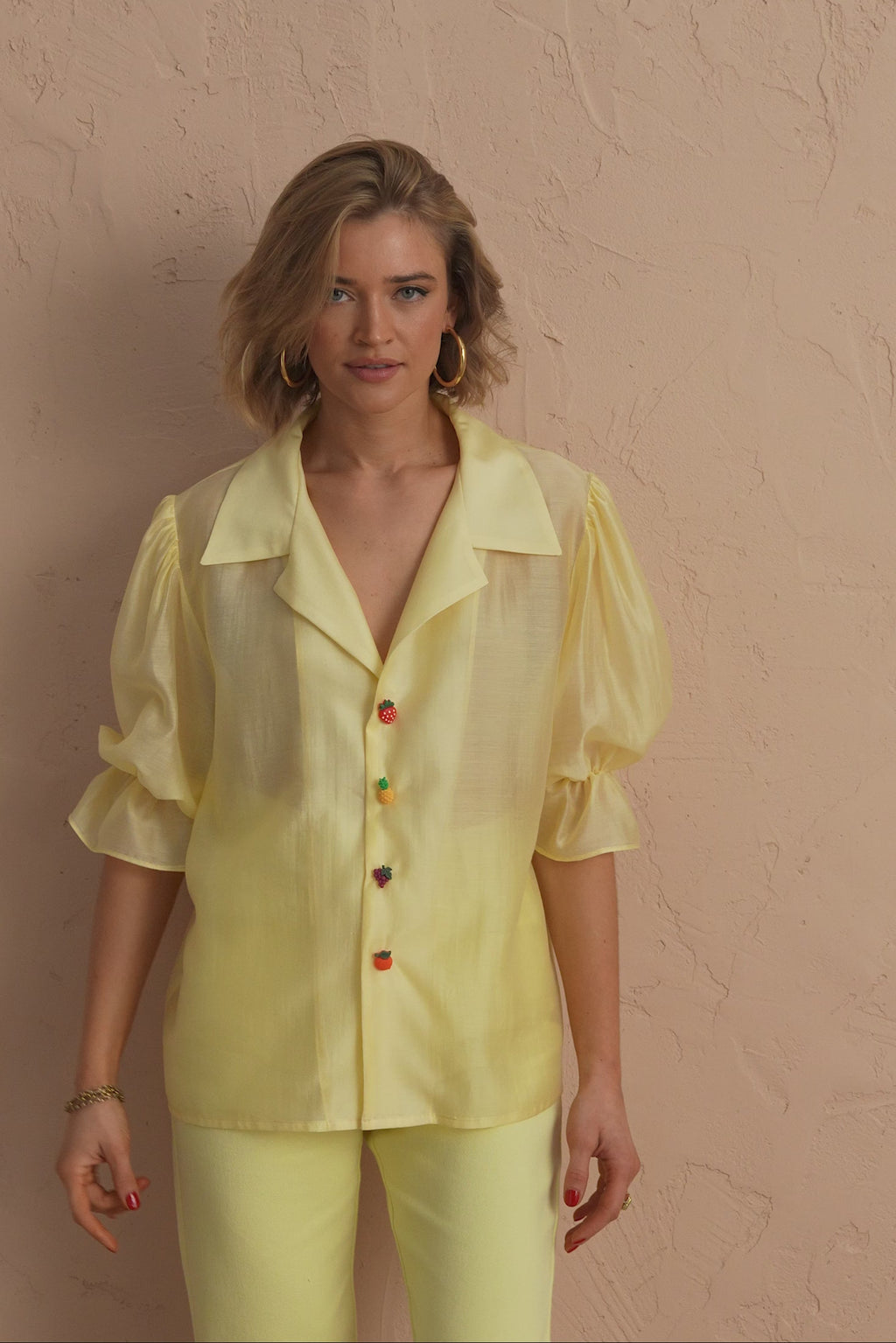 karavan clothing fashion spring summer 25 helena shirt lemon