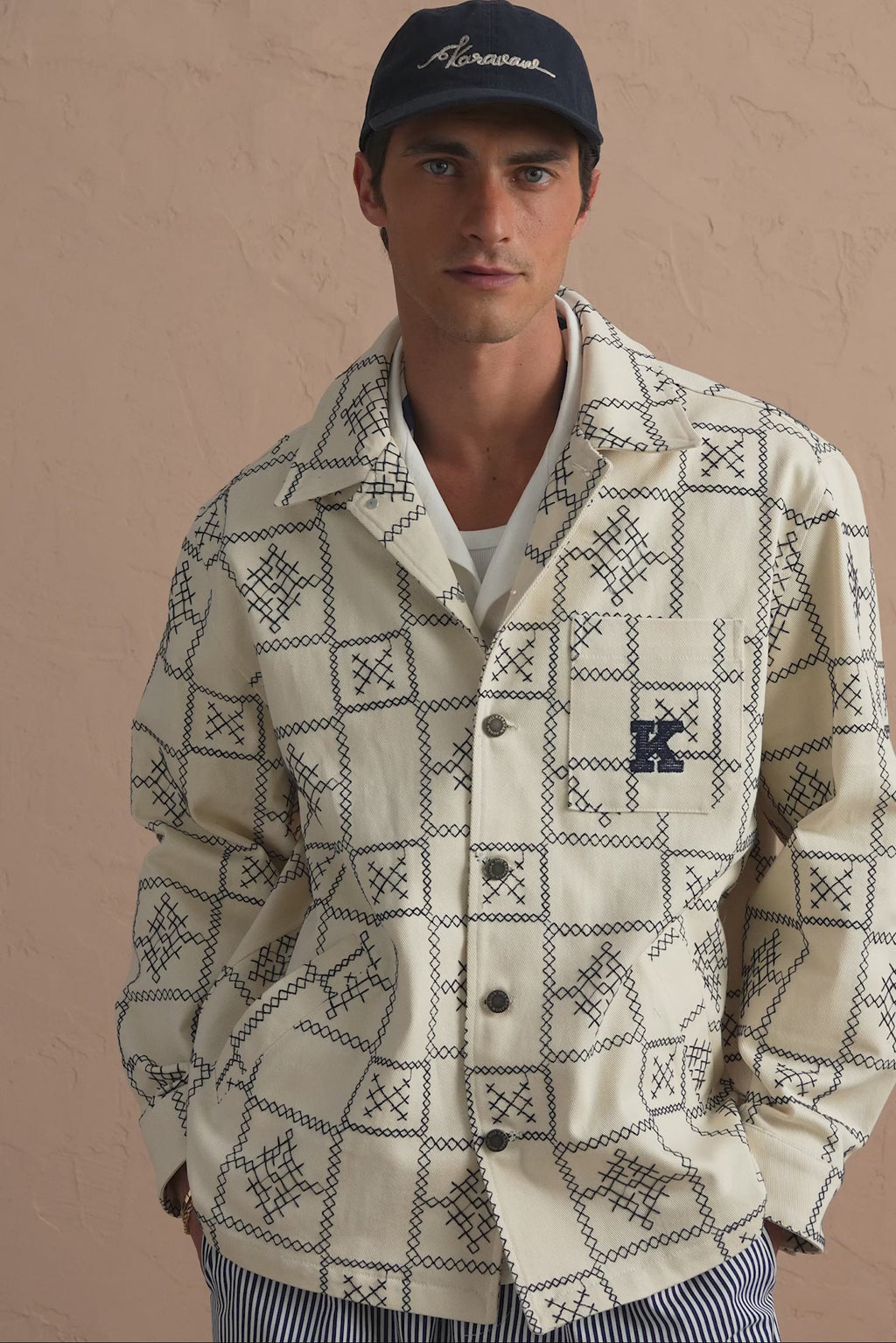 karavan clothing tosa kalokairia spring summer 25 men collection taylor jacket ivory