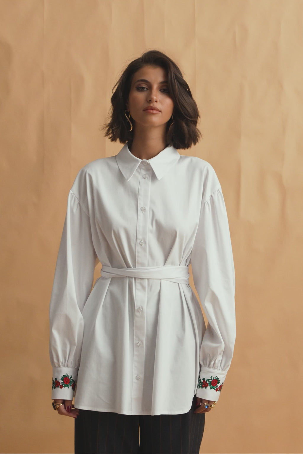 karavan clothing fashion fall winter 25 homecoming collection diana shirt white