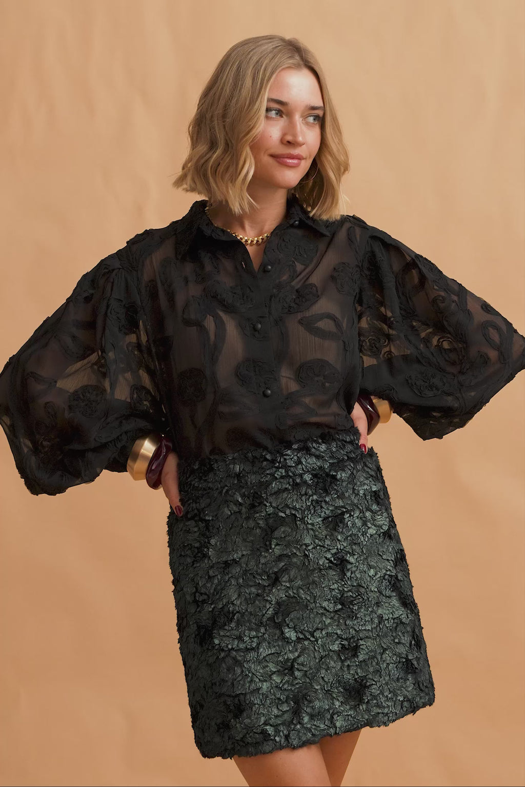 karavan clothing fashion fall winter 25 krvn homecoming collection cansu shirt black