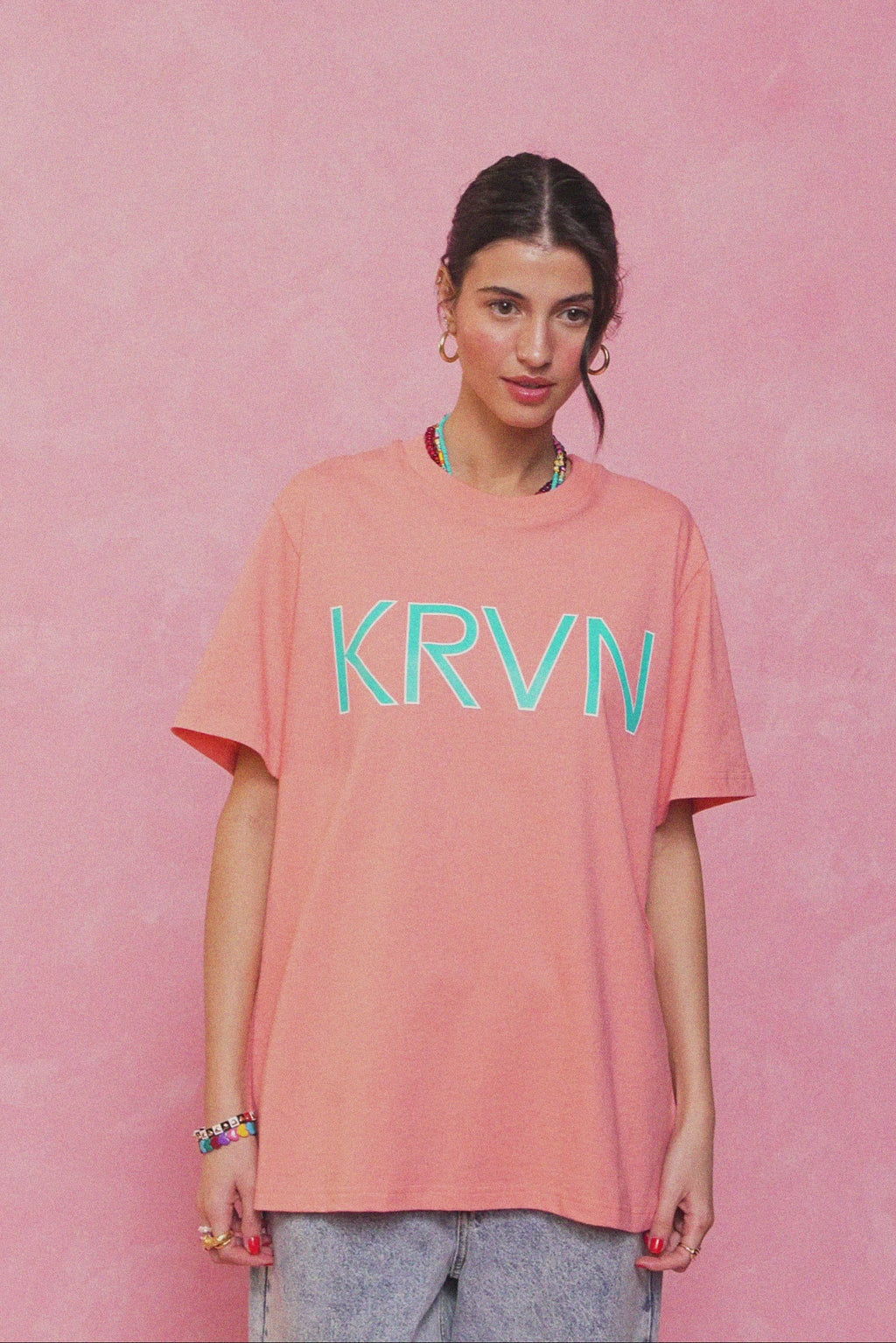 karavan clothing fashion krvn spring summer 26 nai collection eduarda tee peach