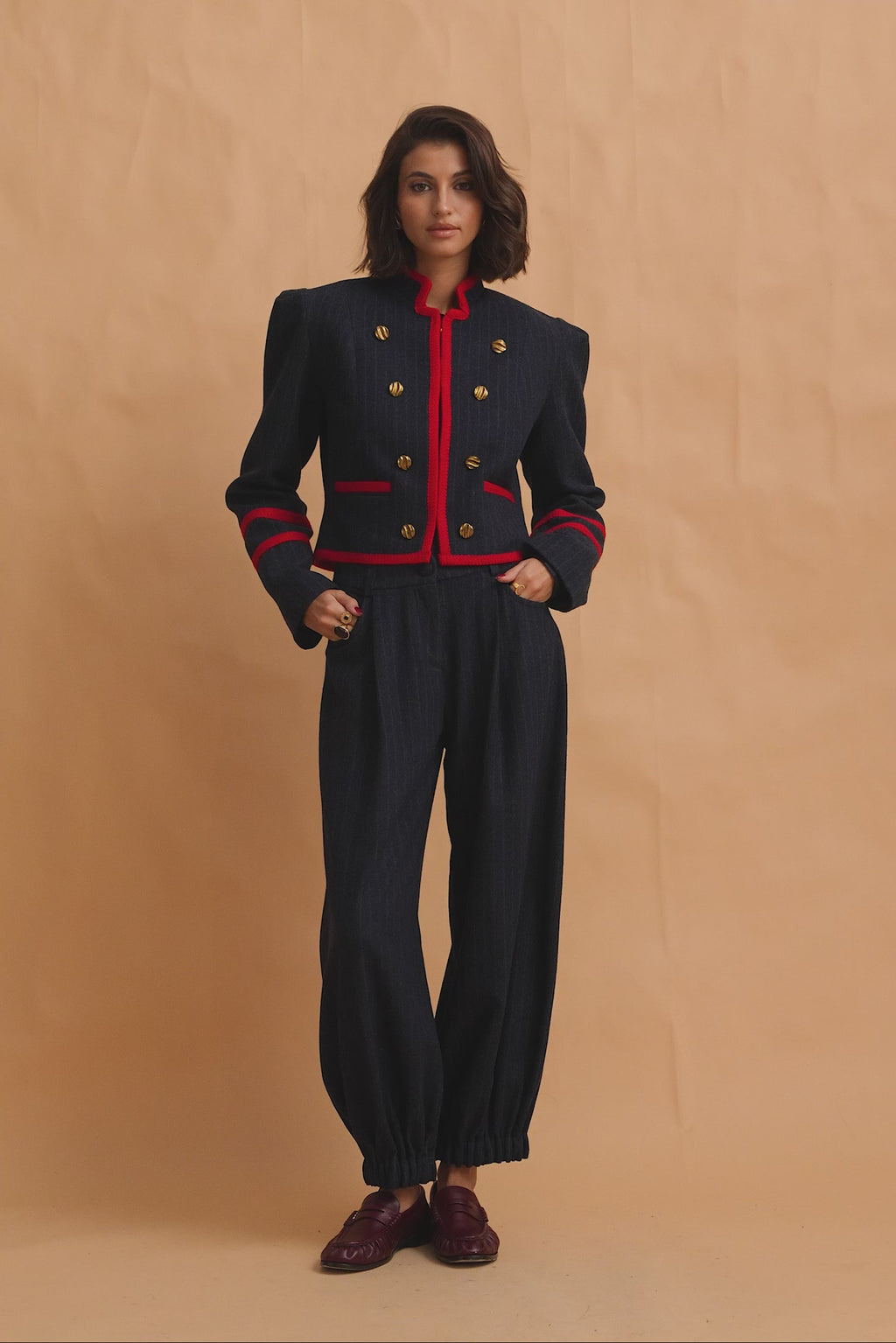 karavan clothing fashion fall winter 25 homecoming krvn collection dominga trousers blue