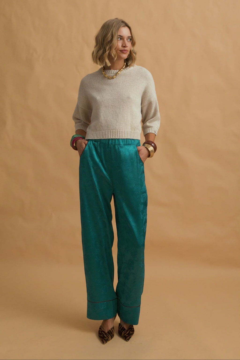 karavan clothing fashion fall winter 25 krvn homecoming collection camila trousers petrol