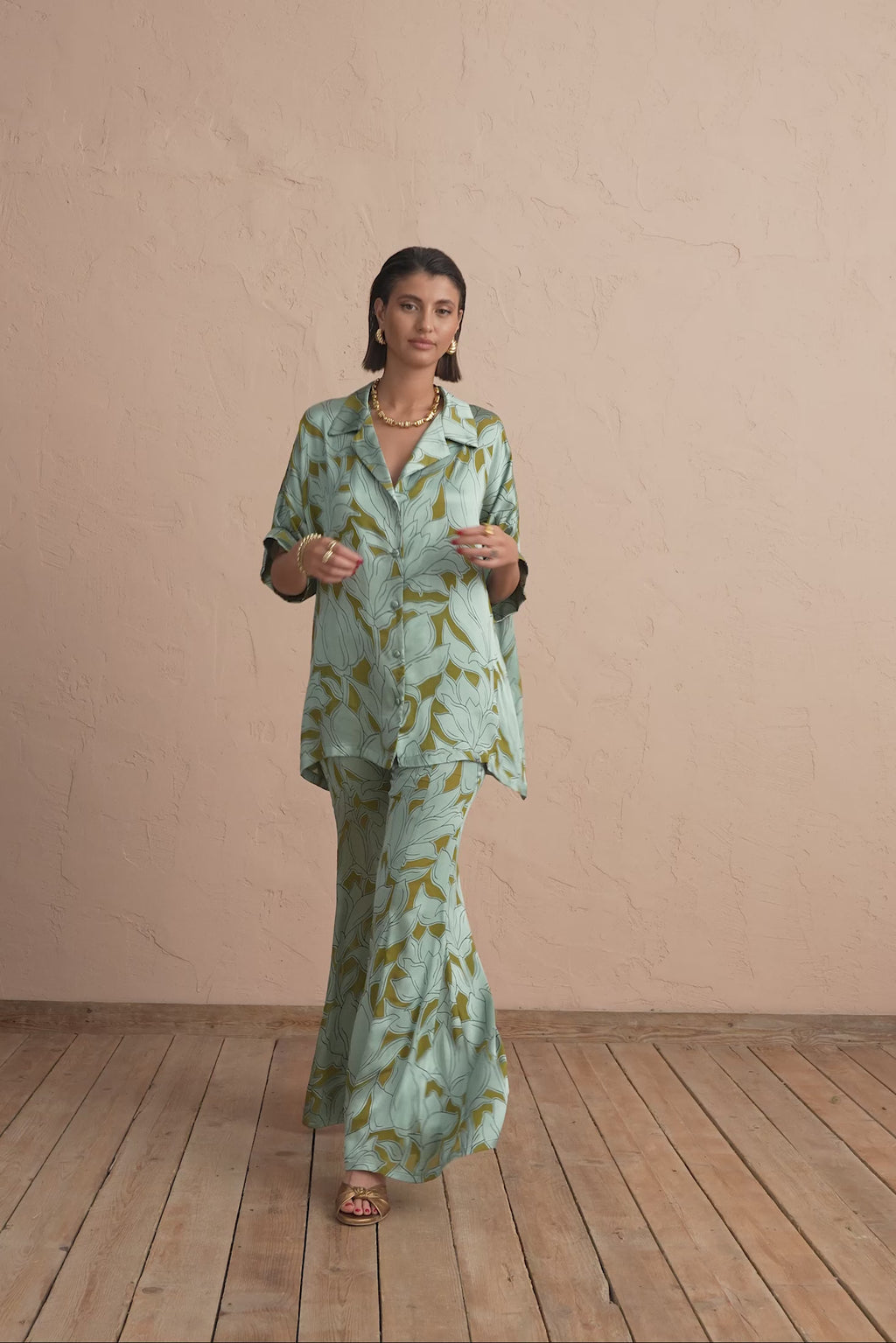 karavan clothing fashion spring summer 25 krvn molly trousers floral mint
