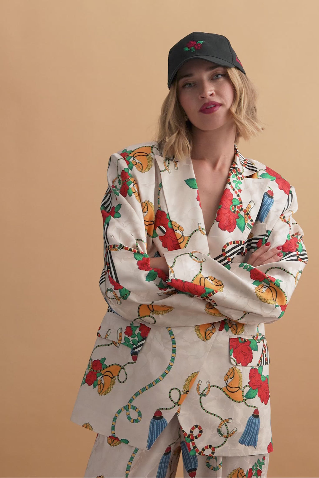 karavan clothing fashion KRVN well i did fall winter 24 25 christmas edition kim blazer horses & roses