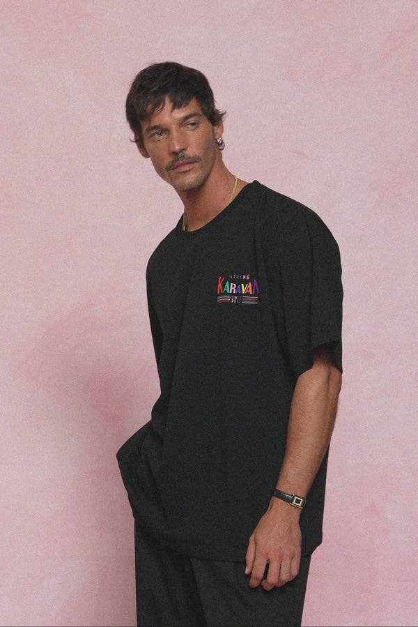 karavan men fall winter 26' collection nickolas tee black