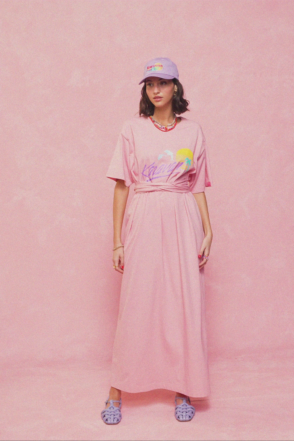 karavan clothing fashion spring summer 26 nai collection maru dress candy pink