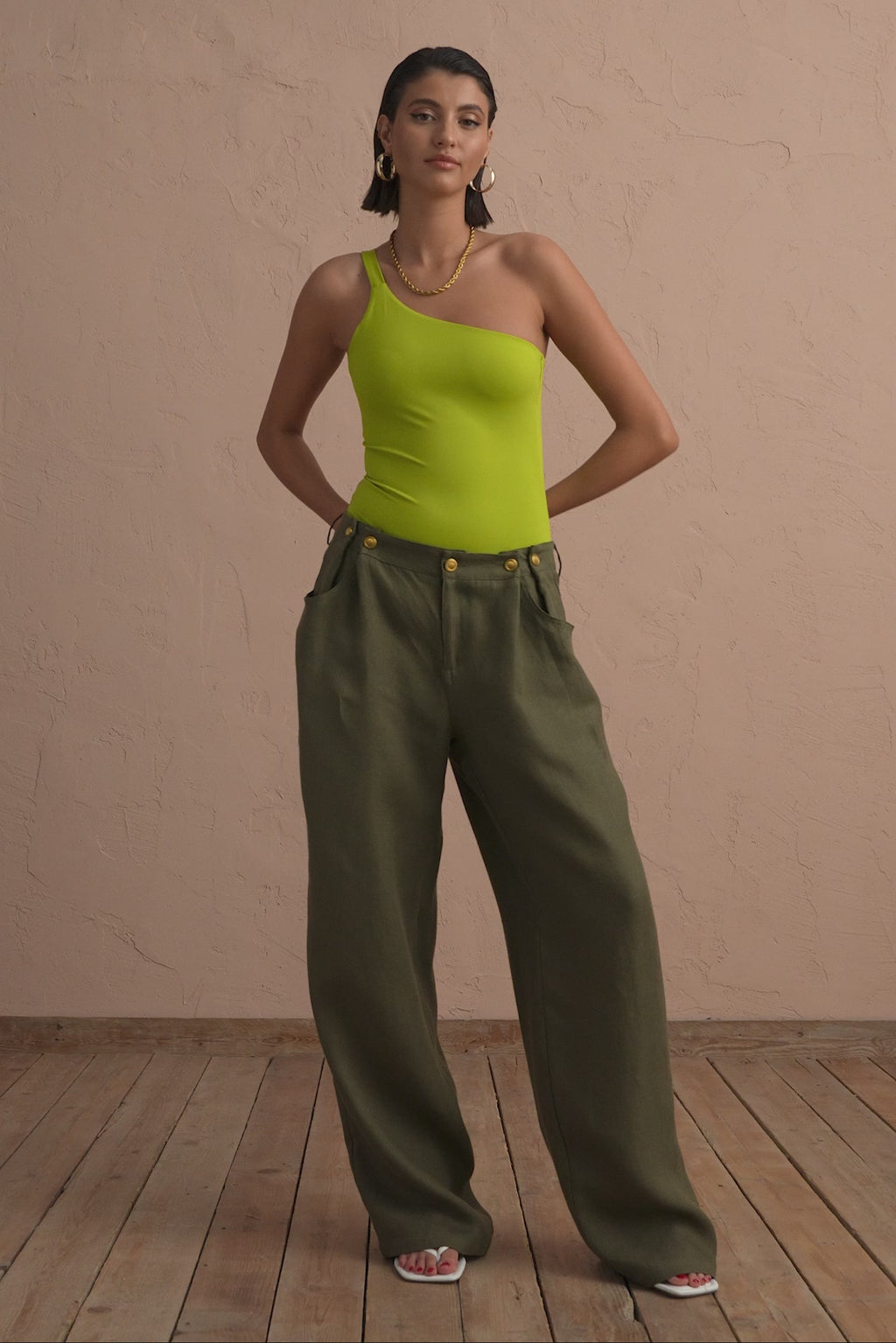karavan clothing fashion spring summer 25 krvn bonnie bodysuit lime