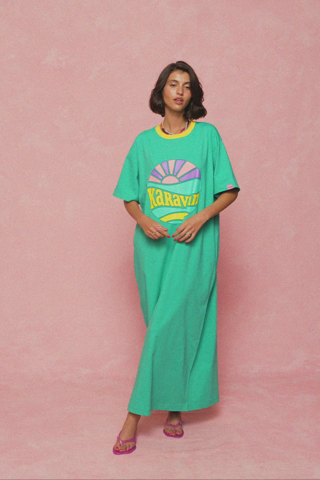karavan clothing fashion spring summer 26 nai weekendwear collection maru dress mint