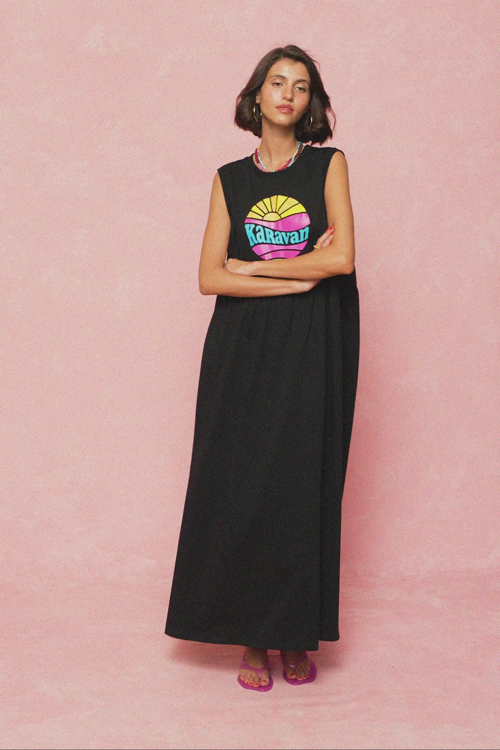 karavan clothing fashion spring summer 26 nai weekendwear collection nadia dress black