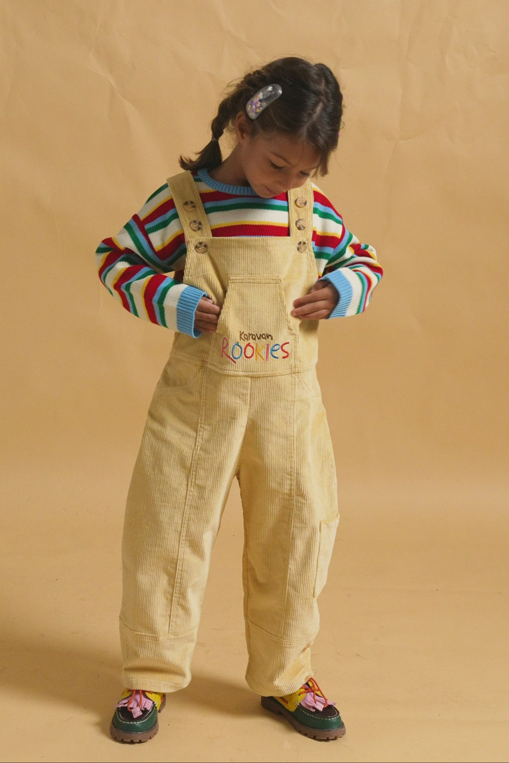 karavan clothing fashion fall winter 25 homecoming rookies collection winnie dungarees butter
