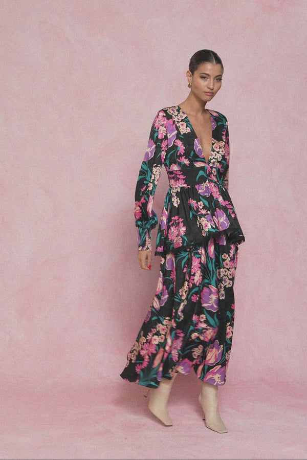 karavan fall winter 26' collection mizzy dress floral black