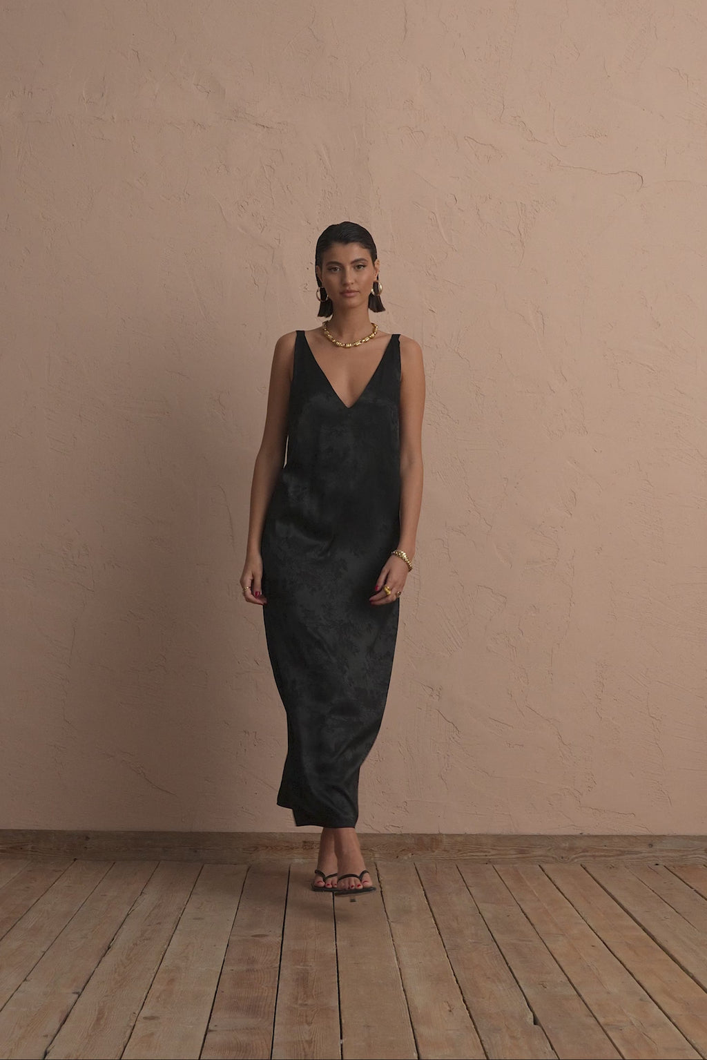 karavan clothing fashion spring summer 25 krvn belen dress black