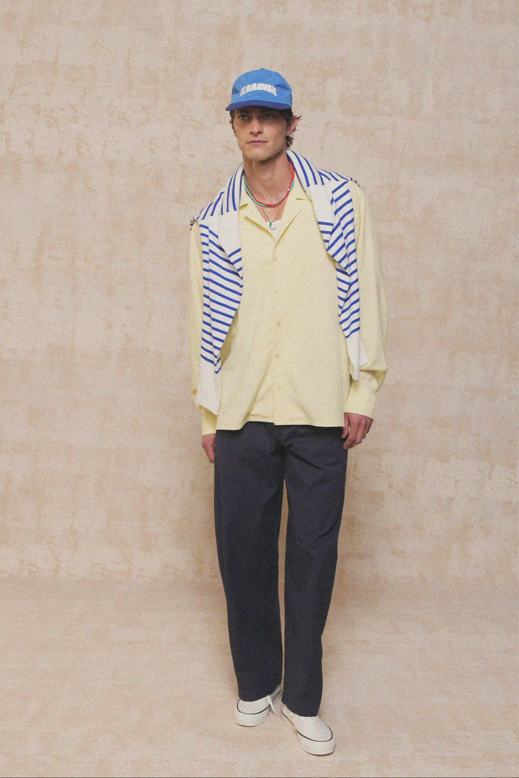 karavan clothing fashion spring summer 26 men nai collection flavio trousers blue