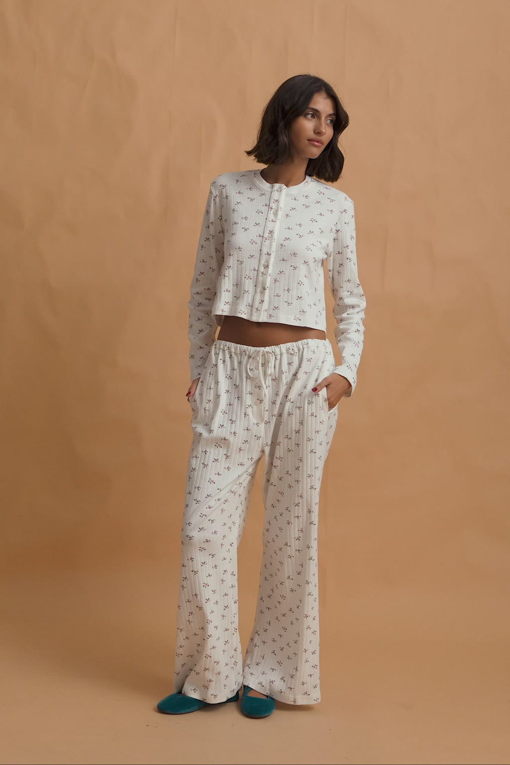 karavan clothing fashion fall winter 25 homecoming homeware collection pointelle pants pink flowers