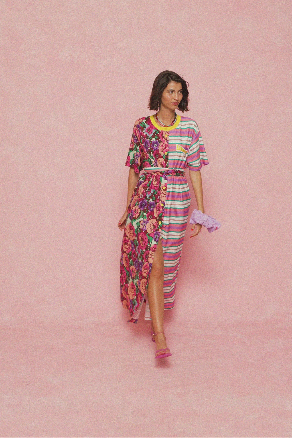 karavan clothing fashion spring summer 26 nai weekendwear collection irida dress floral print aqua lines