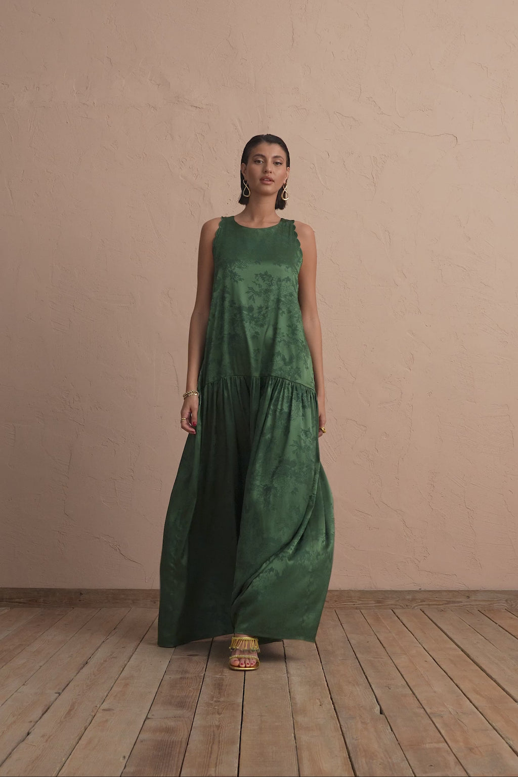 karavan clothing fashion spring summer 25 krvn irene dress khaki