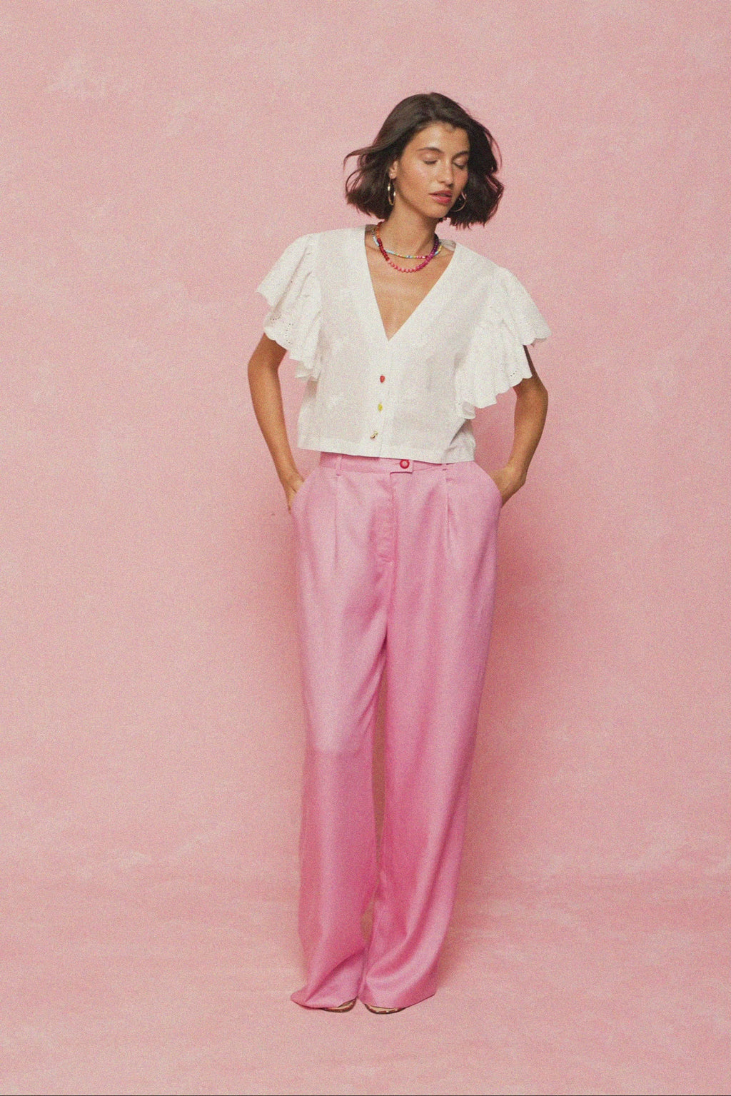 karavan clothing fashion spring summer 26 nai weekendwear collection darcy trousers pink