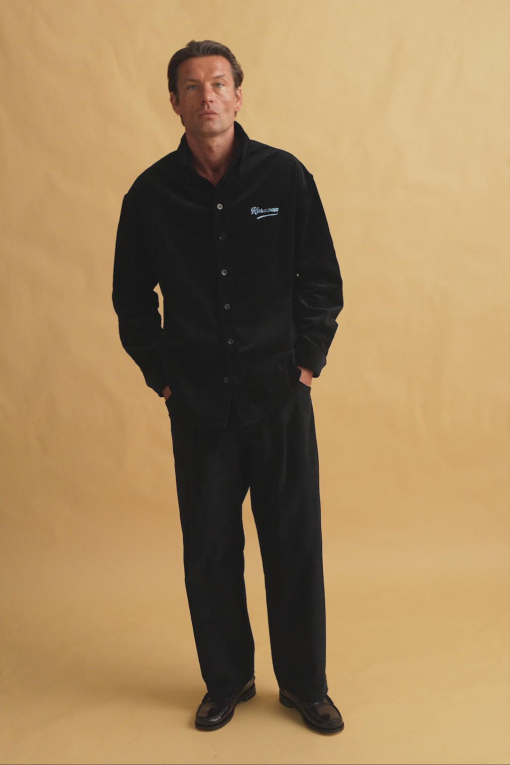 karavan clothing fashion fall winter 25 homecoming men collection sam trousers black