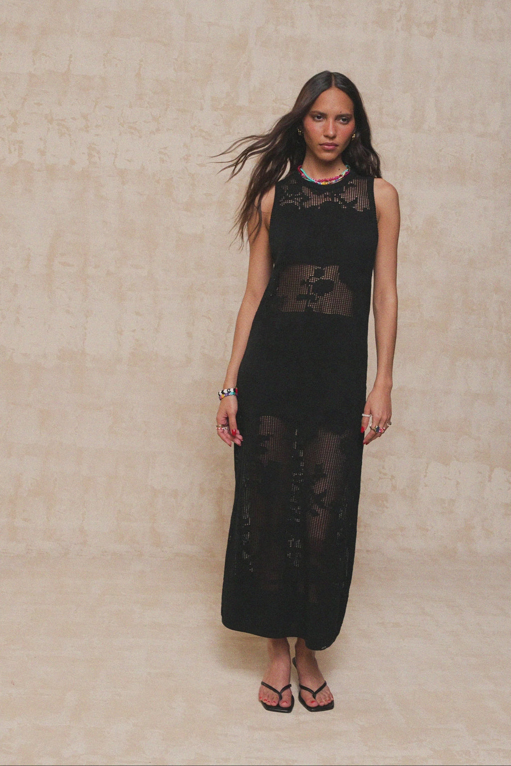 karavan clothing fashion spring summer 26 nai collection gabriella knitted dress black