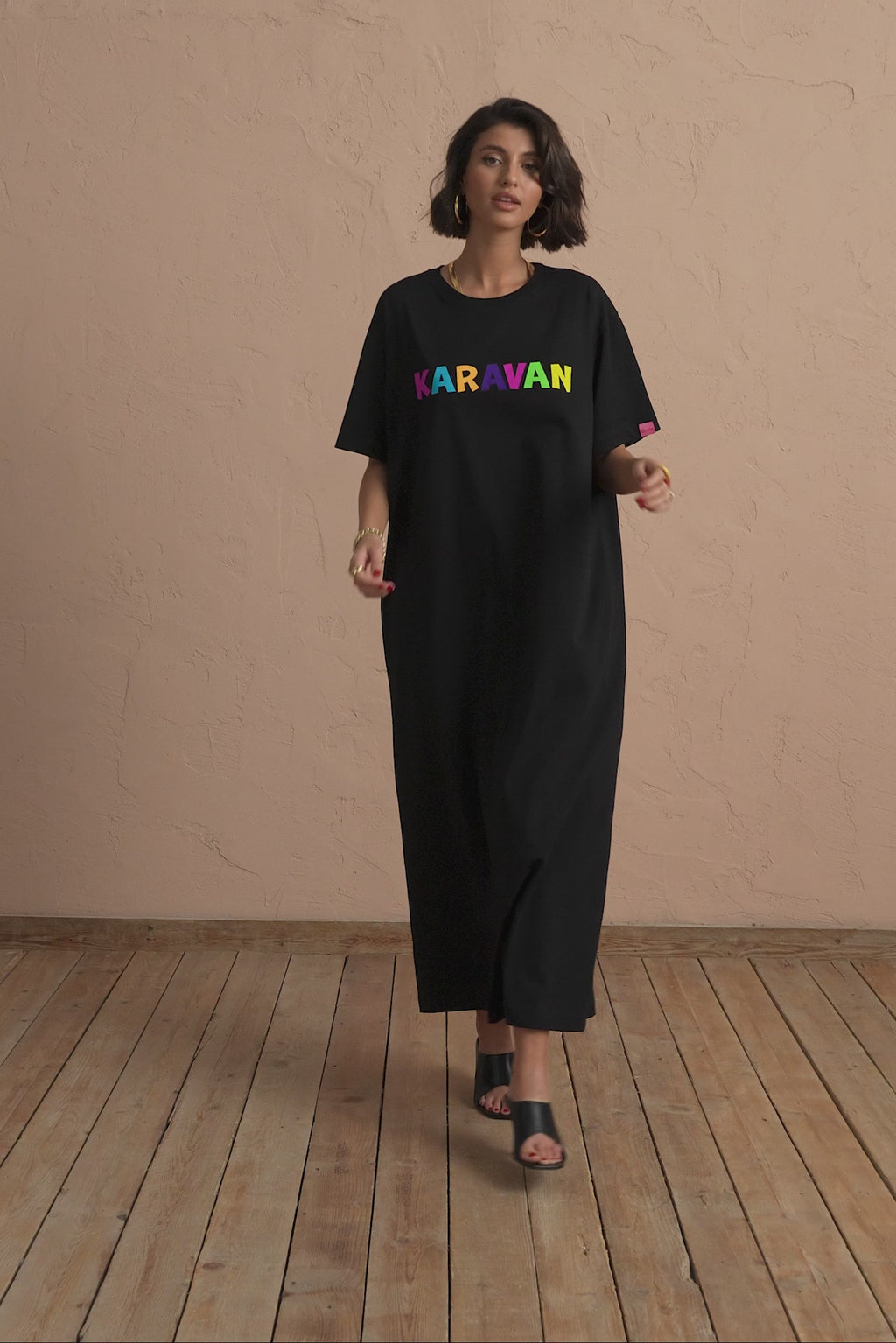 karavan clothing fashion spring summer 25 maru dress black logo