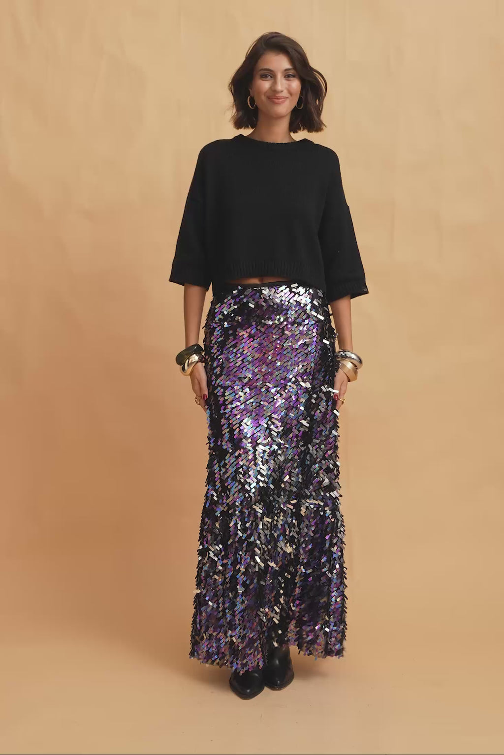 karavan clothing fashion fall winter 25 homecoming krvn collection fanny skirt shiny 