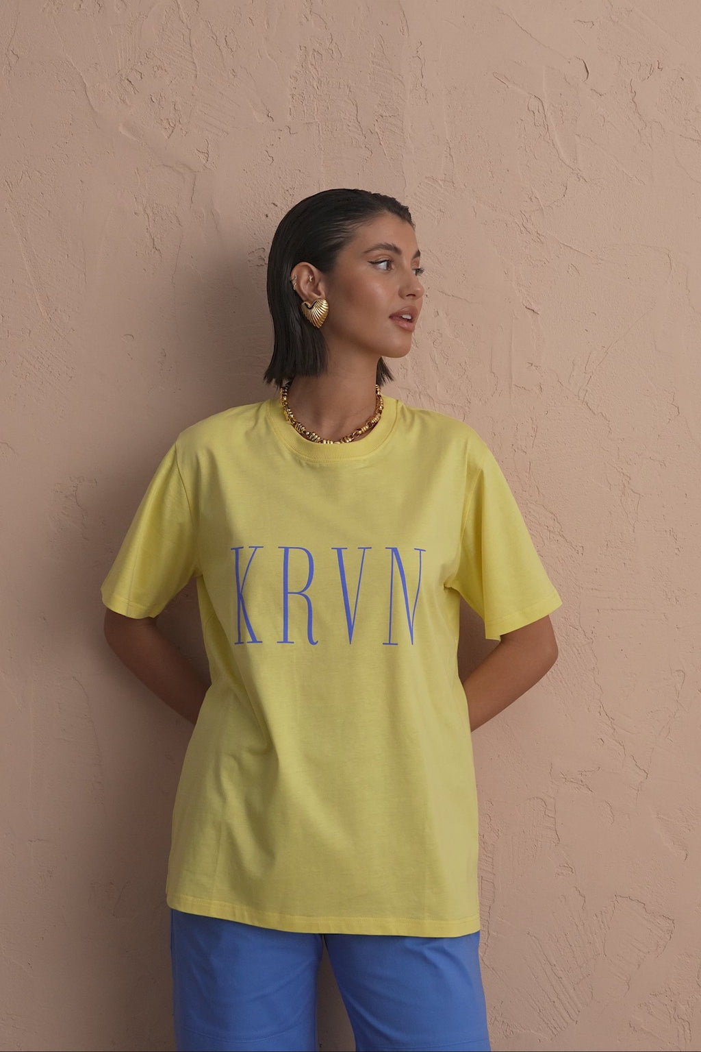 karavan clothing fashion spring summer 25 krvn heidi tee lemon yellow