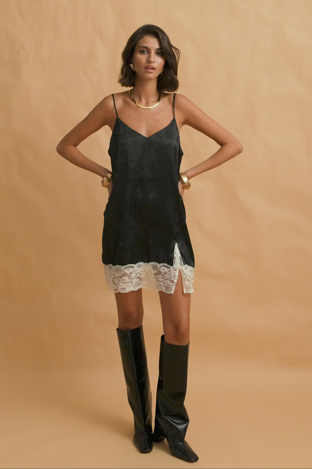 karavan clothing fashion fall winter 25 homecoming krvn collection landon mini dress black