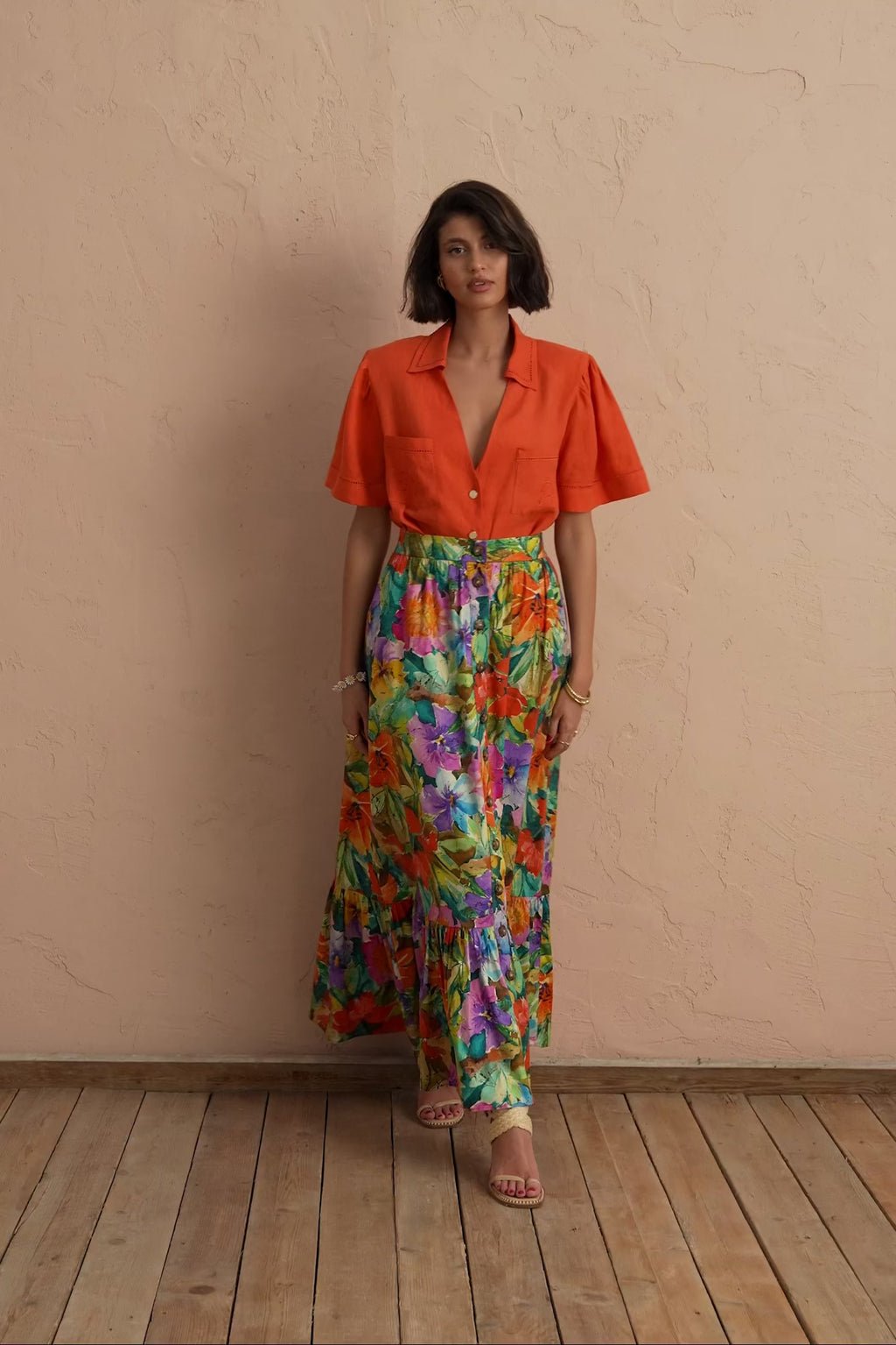 karavan clothing fashion spring summer 25 janine skirt floral
