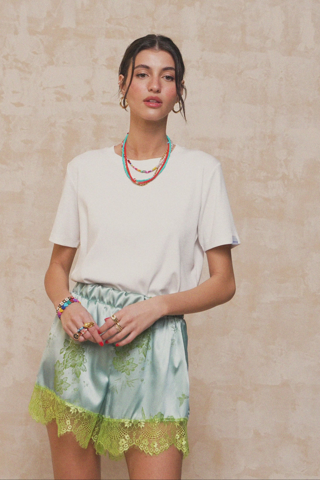 karavan clothing fashion spring summer 26 nai collection eleonora shorts lime mint