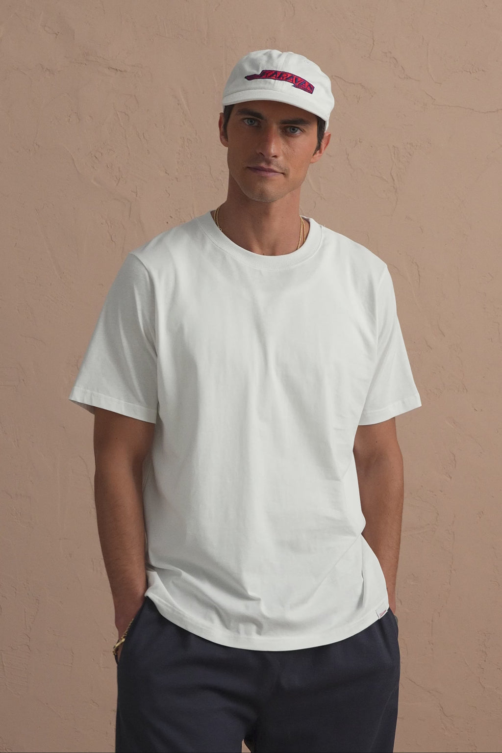 karavan clothing tosa kalokairia spring summer 25 men collection ronan tee set of two white
