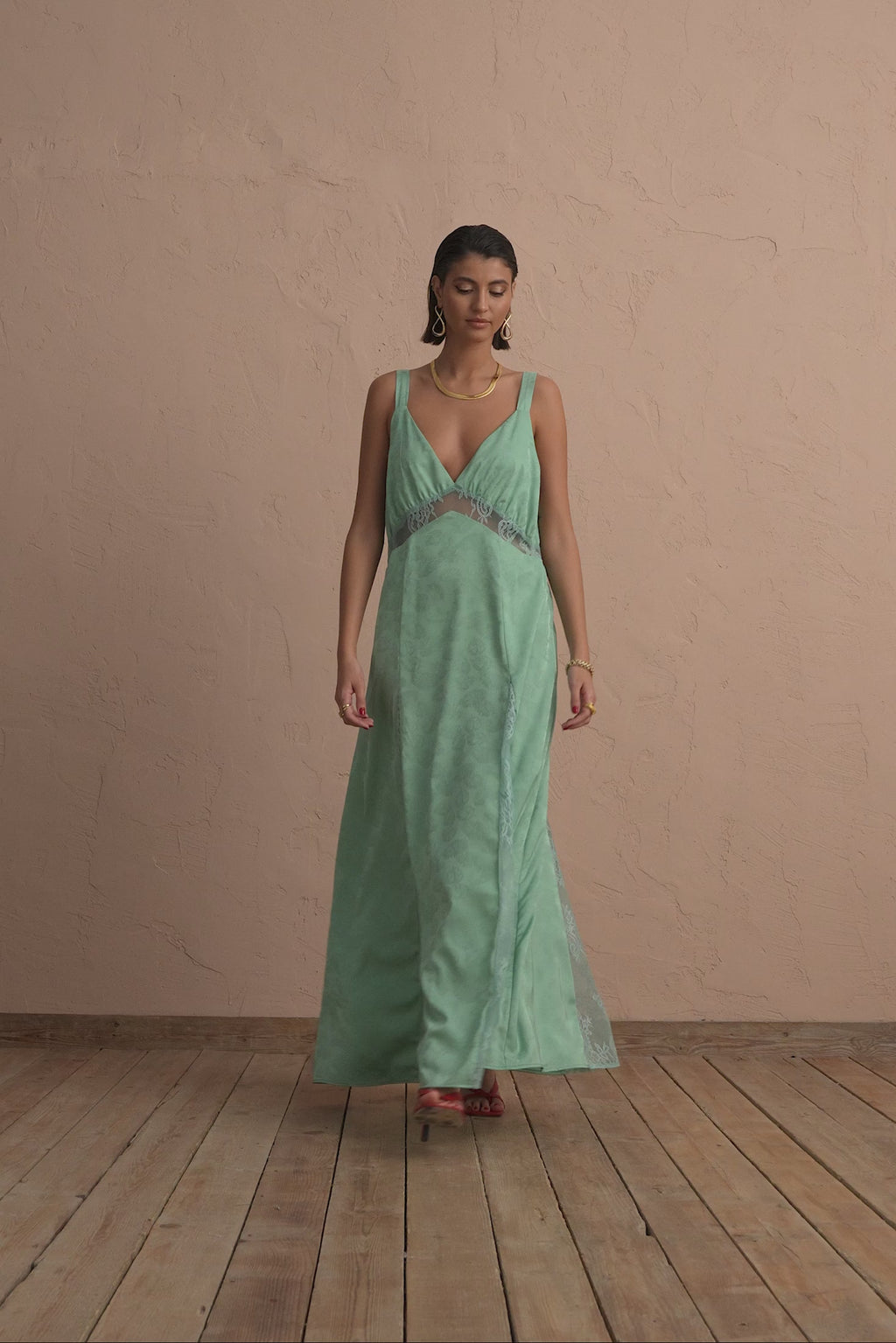 karavan clothing fashion spring summer 25 krvn kelly dress mint