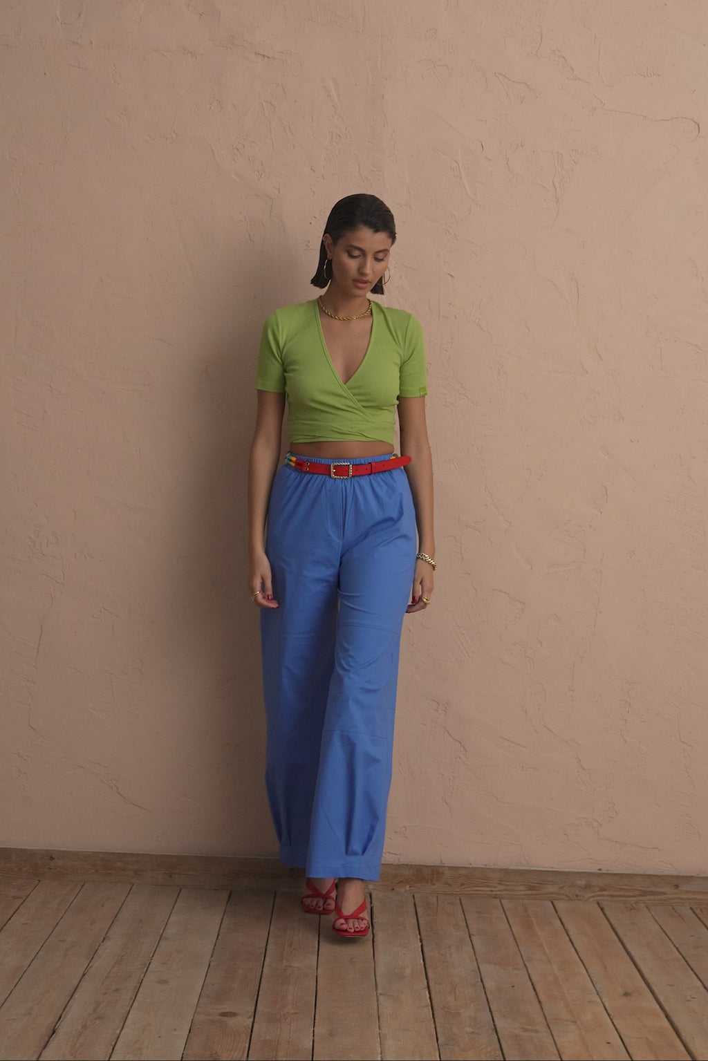 karavan clothing fashion spring summer 25 krvn blake trousers blue