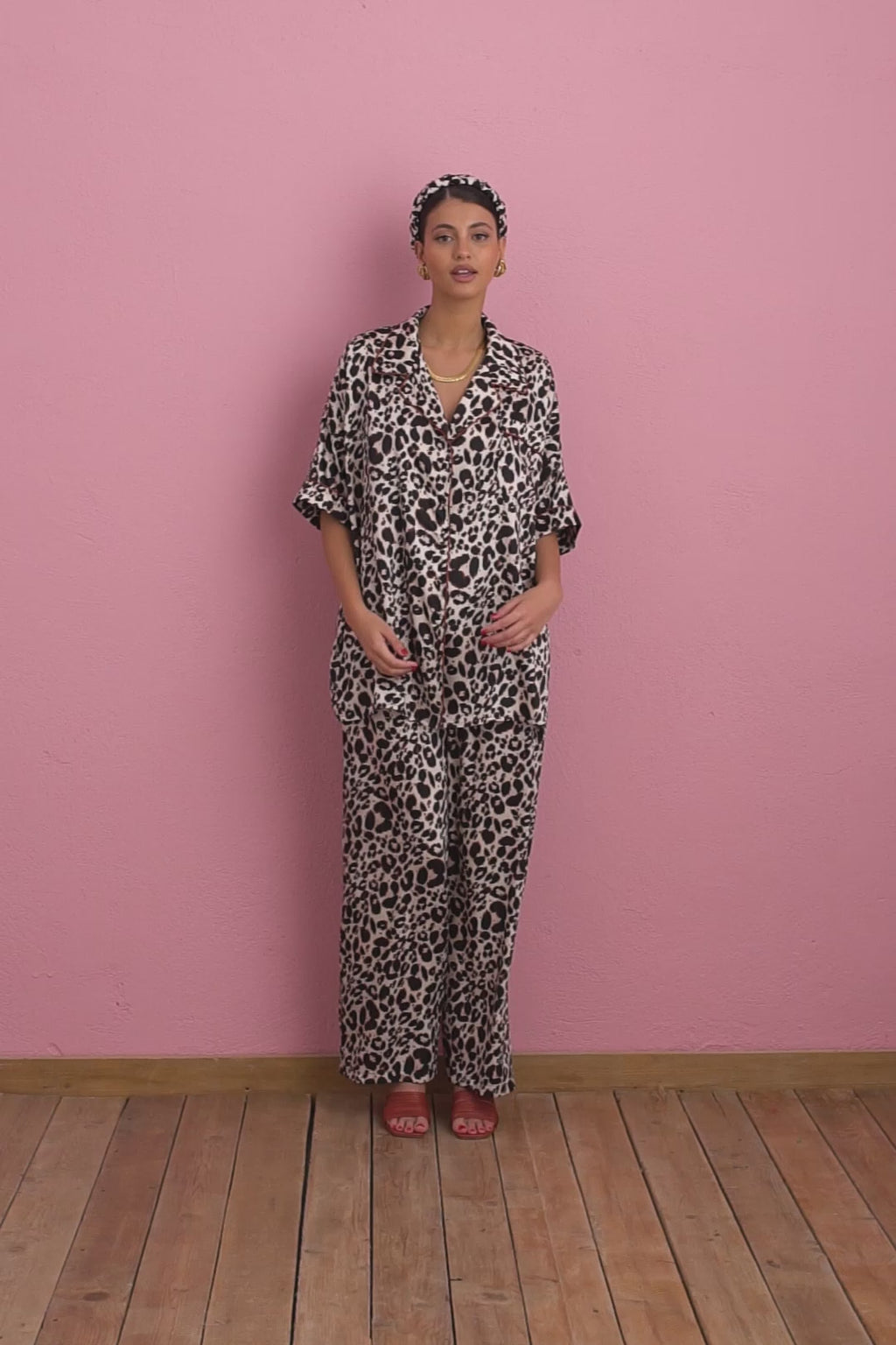 karavan clothing fashion spring summer 24 collection sasha leopard trousers