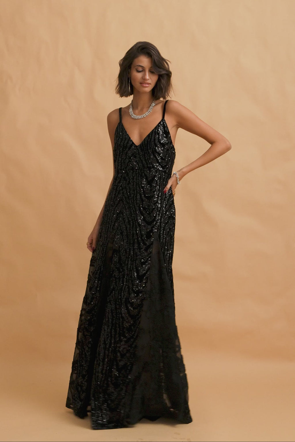 karavan clothing fashion fall winter 25 krvn homecoming collection nadia dress black