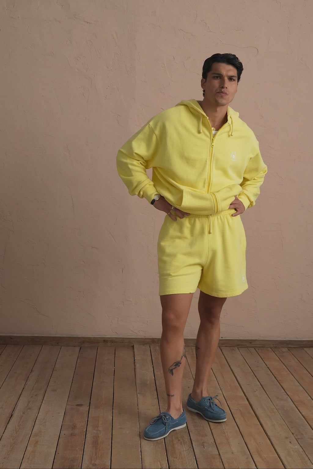karavan clothing tosa kalokairia spring summer 25 men collection edward shorts lemon