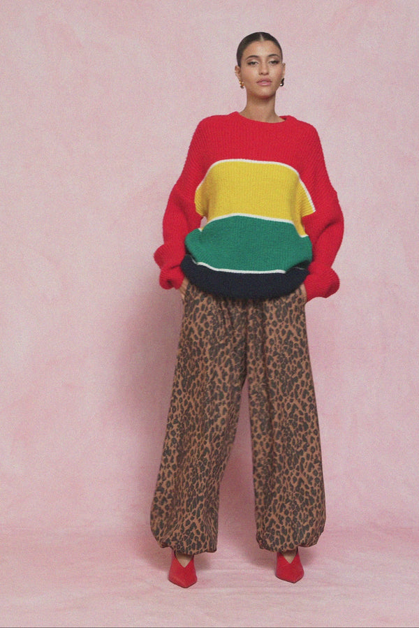 karavan fall winter 26' collection tania trousers leopard