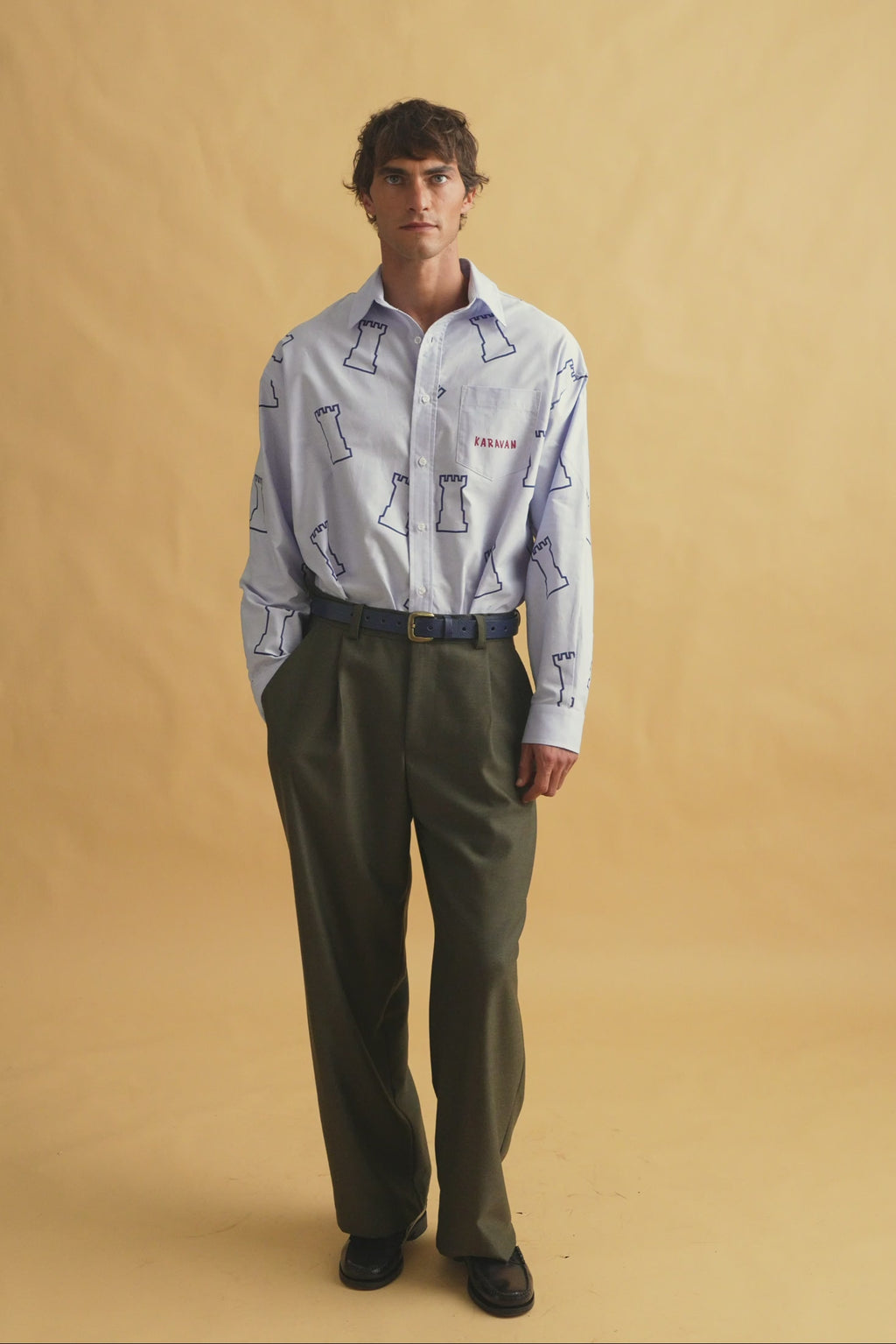 karavan clothing fashion fall winter 25 homecoming men collection thomas trousers dark green