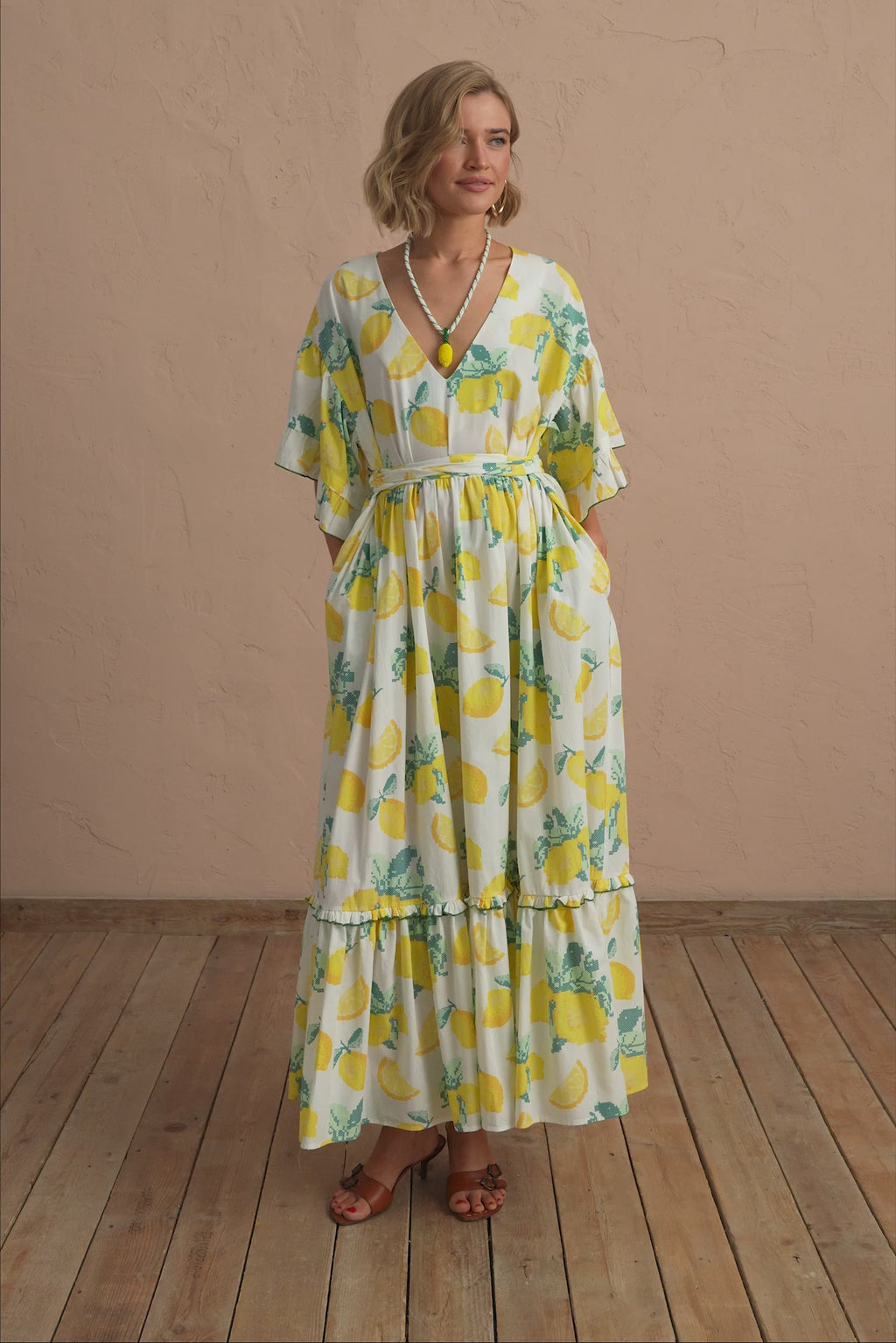 karavan clothing fashion spring summer 25 debbie dress lemons pattern