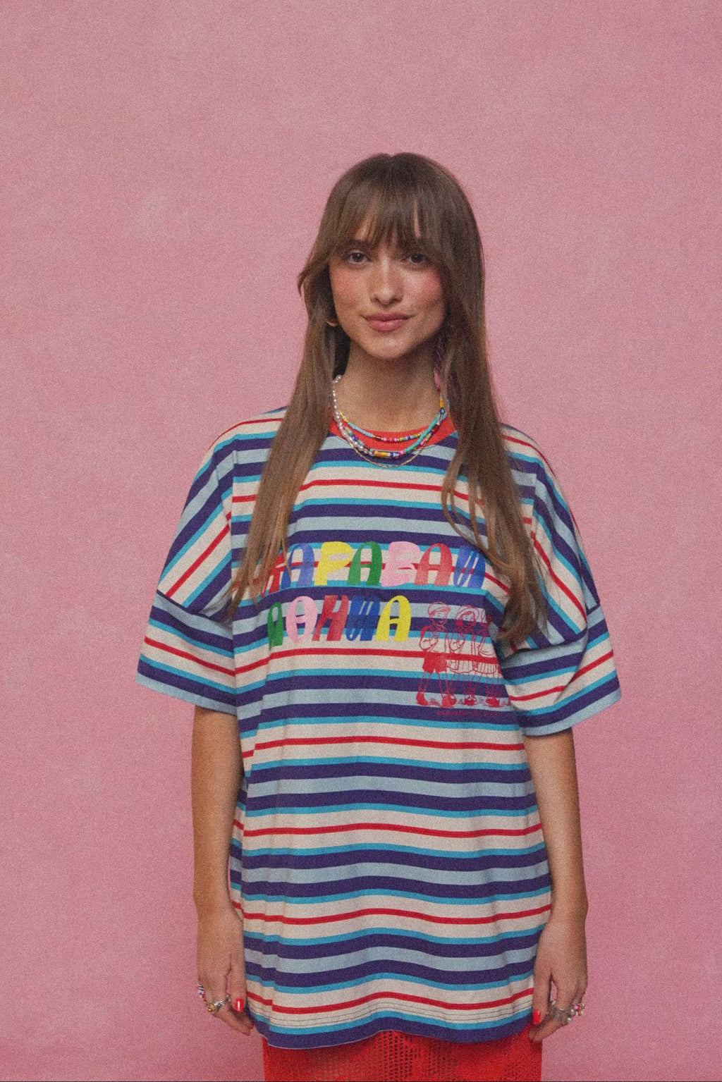 karavan clothing fashion spring summer 26 nai collection paula tee multicolor stripes