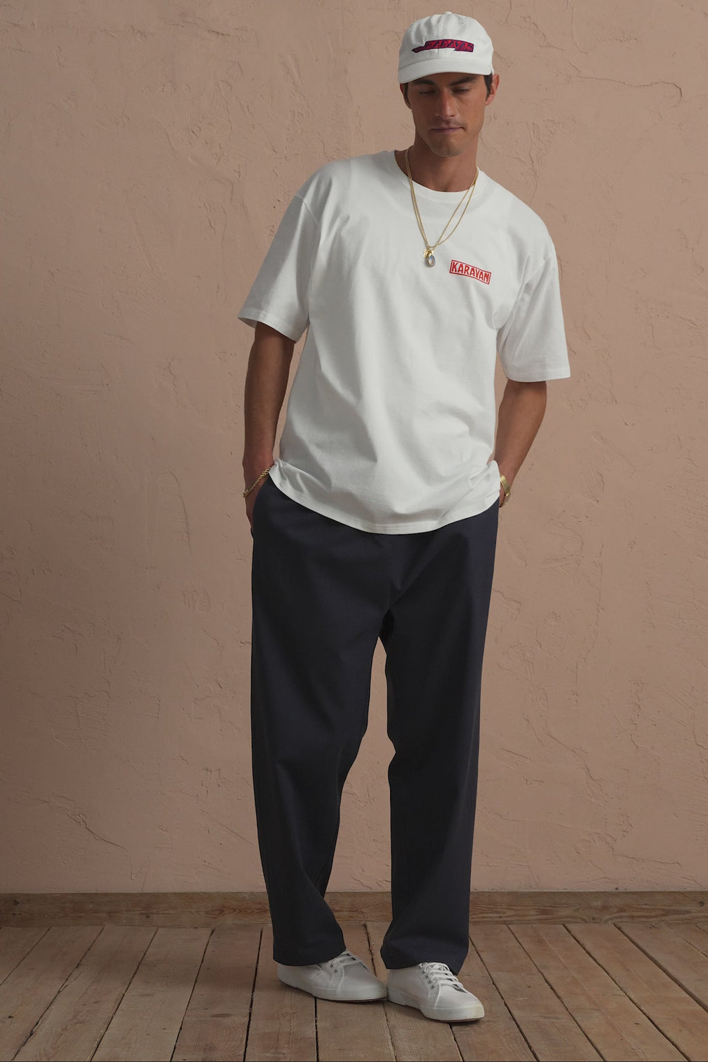 karavan clothing tosa kalokairia spring summer 25 men collection grigor trousers blue