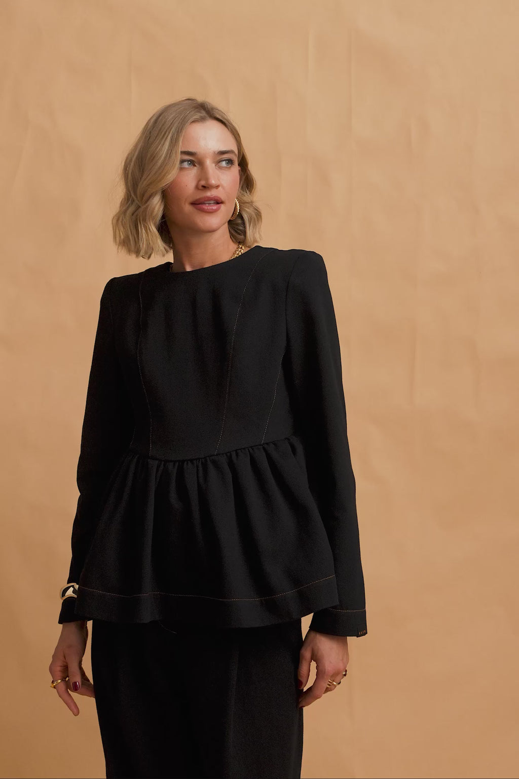 karavan clothing fashion fall winter 25 homecoming krvn collection marta top black