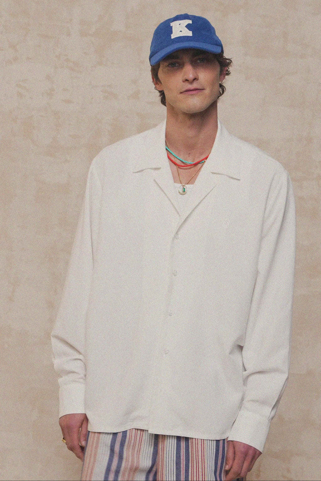 karavan clothing fashion spring summer 26 men nai collection ian shirt white