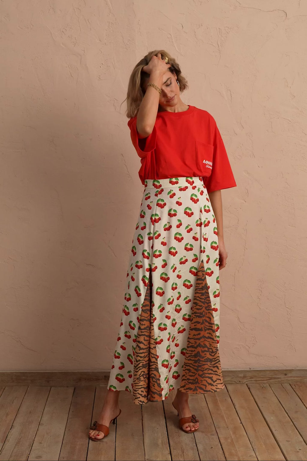 karavan clothing fashion spring summer 25 romina skirt animal print