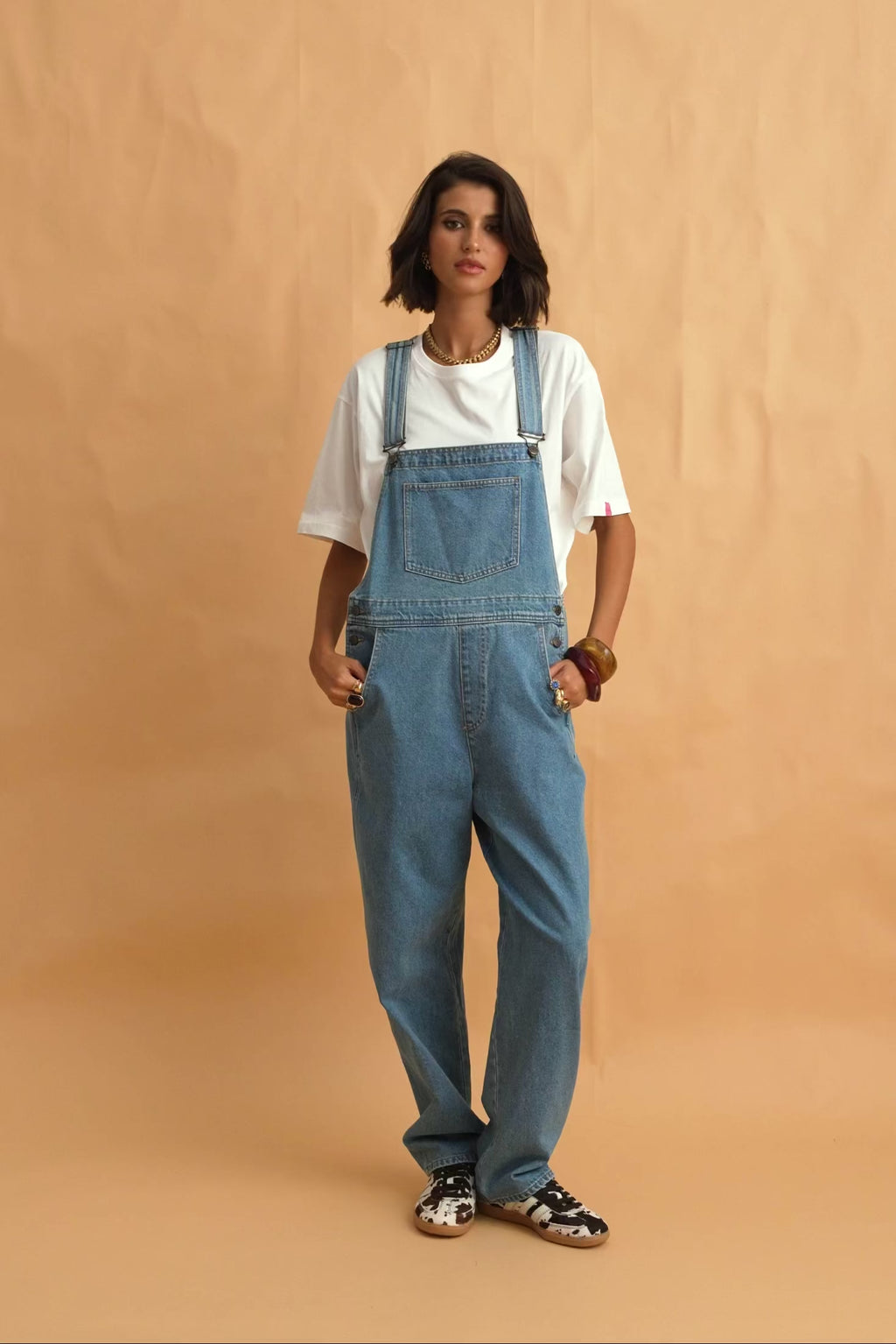 karavan clothing fashion fall winter 25 homecoming collection himari dungarees light denim