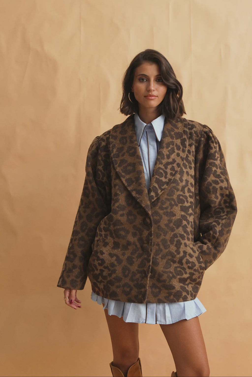 karavan clothing fashion fall winter 25 homecoming collection louve blazer leopard