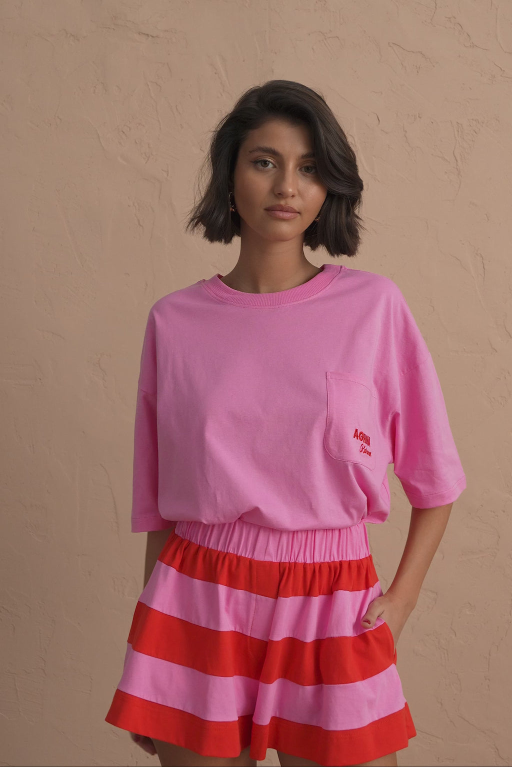 karavan clothing fashion spring summer 25 rosalia tee pink