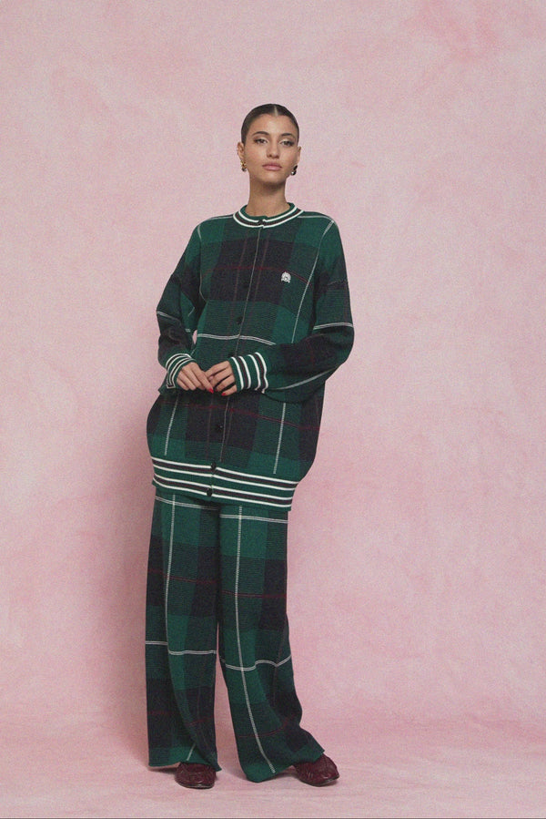 karavan fall winter 26' collection selin knitted trousers blue